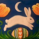 E4  Leaping Easter Bunny