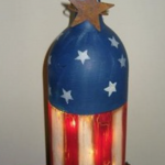 July 4th Bottle with Lights