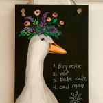 Margaret the Goose Chalkboard Sign