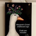 B40  Margaret the Goose Chalkboard