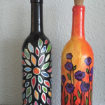 E39  Custom Wine Bottle Painting