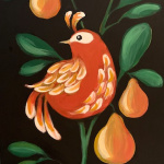 Partridge in a Pear Tree Chalkboard Sign