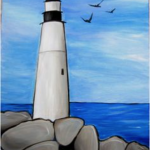 A16  Lighthouse on the rocks