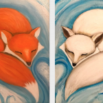 B37  Napping Foxes