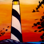 A 15  Sunset Lighthouse